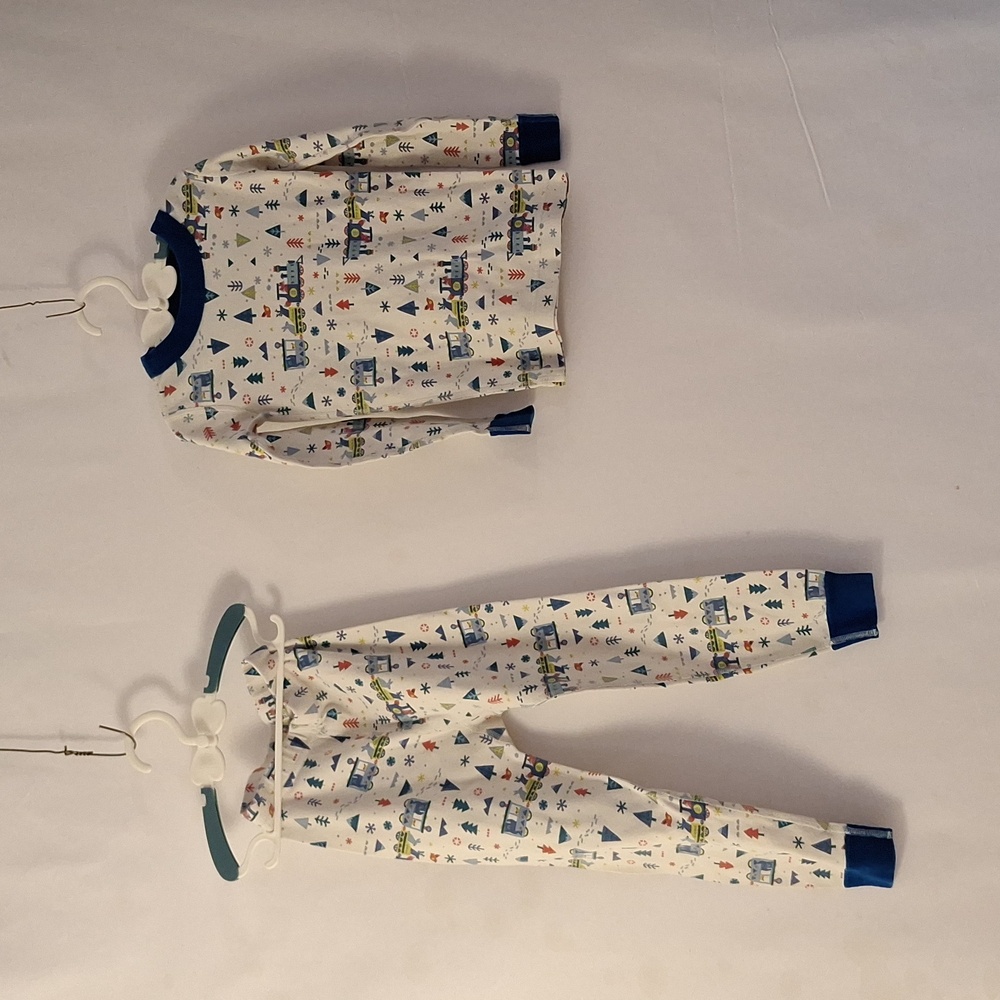 Hanna Andersson Winter train Reindeer Pajama PJ 5 110 CM boy Holiday